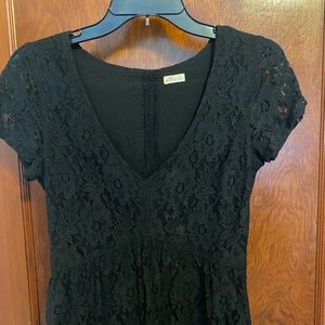 Hollister Black Short Sleeve Dress